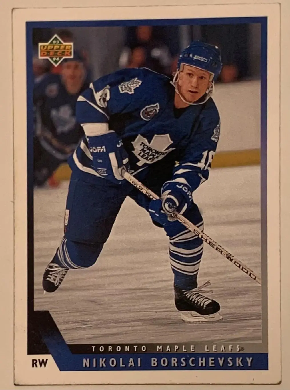 Карточка Николай Борщевский Торонто Мэйпл Ливз