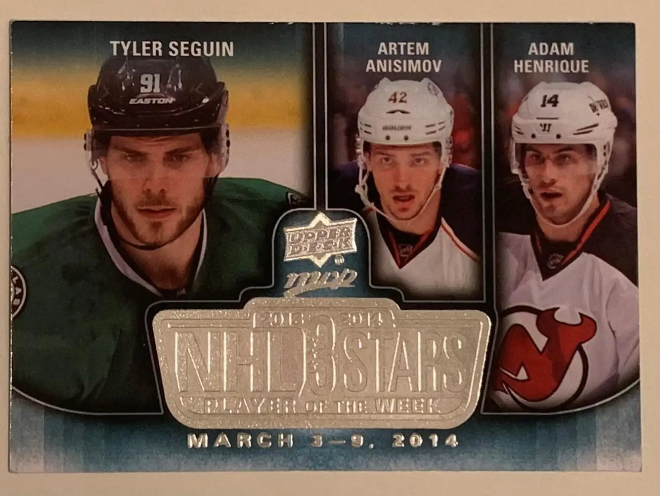 Карточка Артем Анисимов 3 NHL Stars