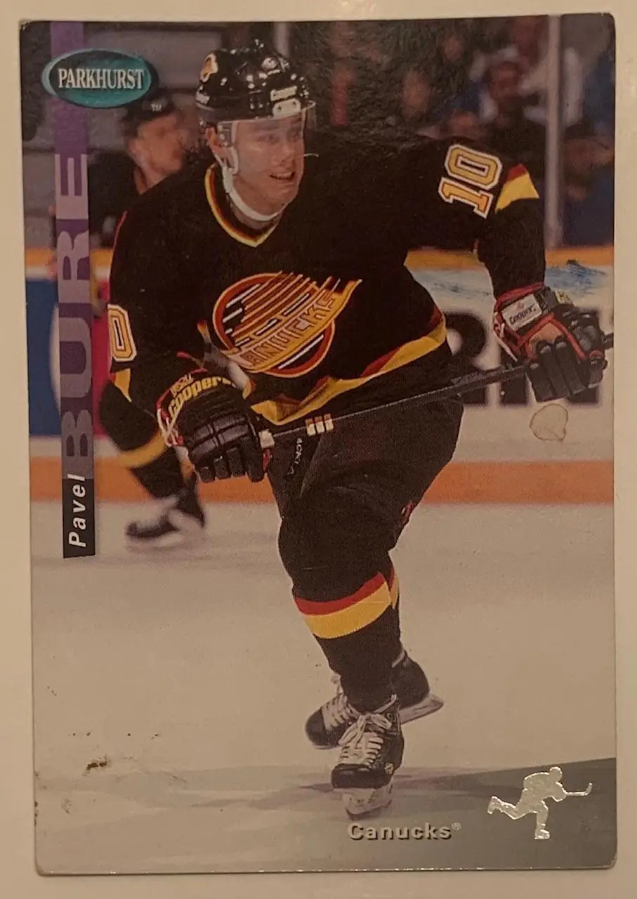 Карточка Павел Буре Ванкувер Кэннакс Upper Deck Parkhurst 1994-1995 SE