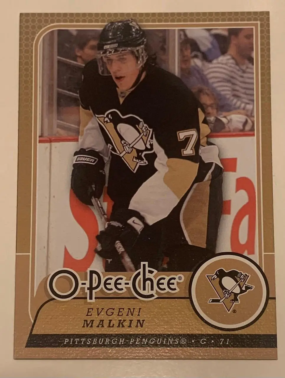 Карточка Евгений Малкин Питтсбург Пингвинз Upper Deck O-Pee-Chee 2008-2009