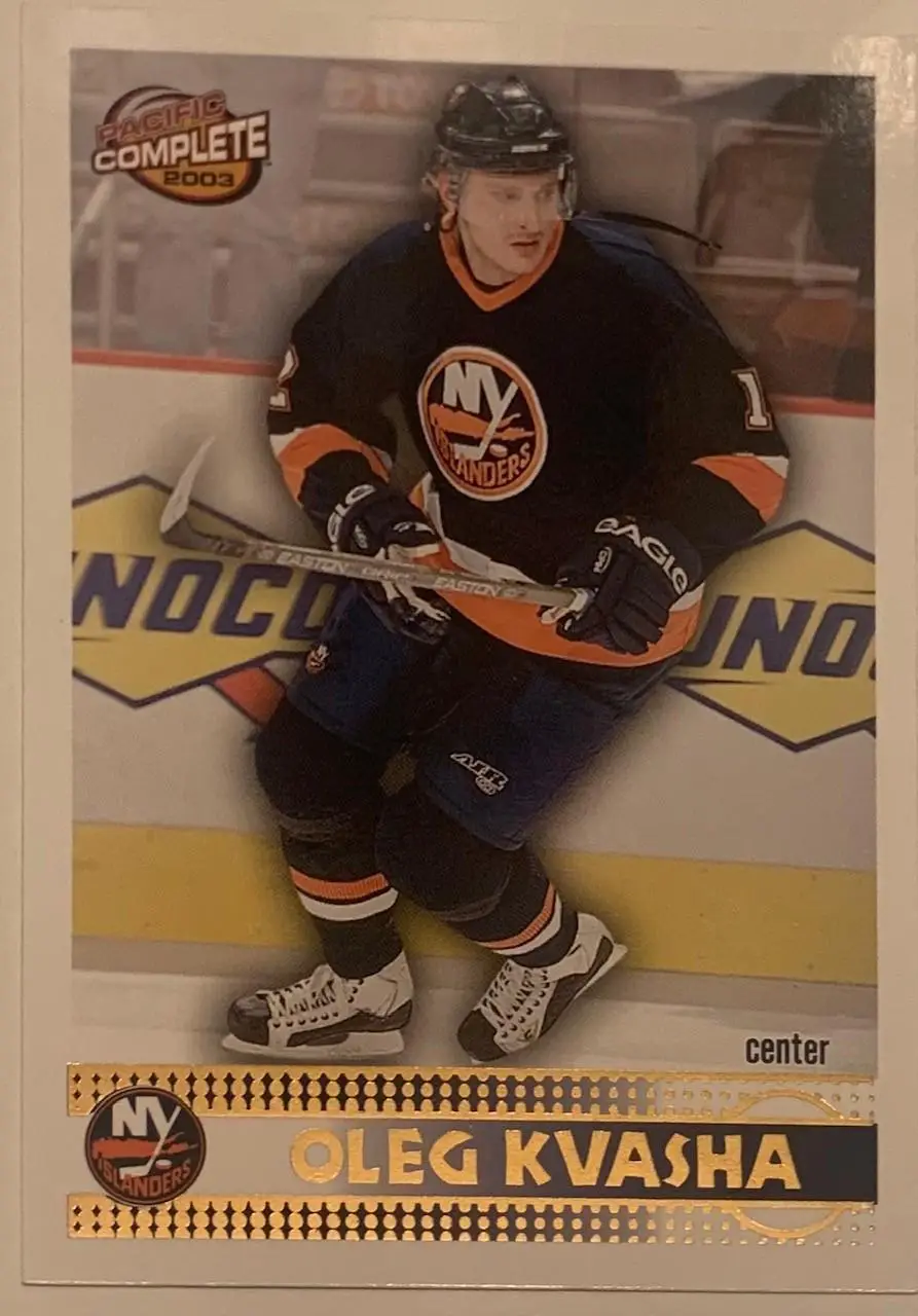 Карточка Олег Кваша Нью Йорк Айлендерс
