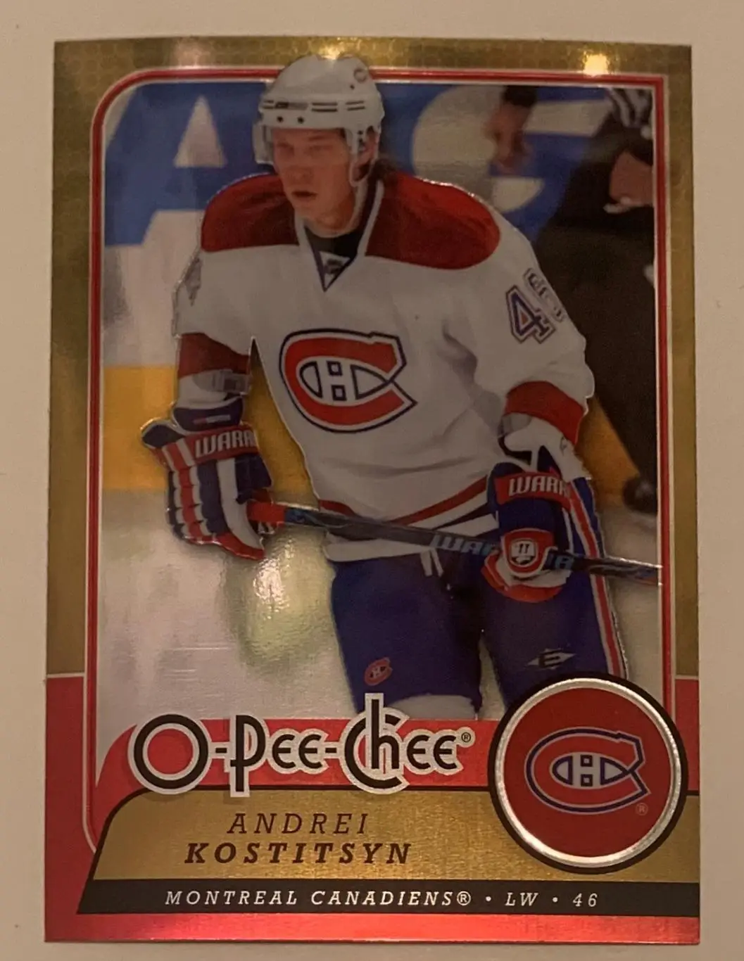 Карточка Андрей Костицын Монреаль Канадиенс