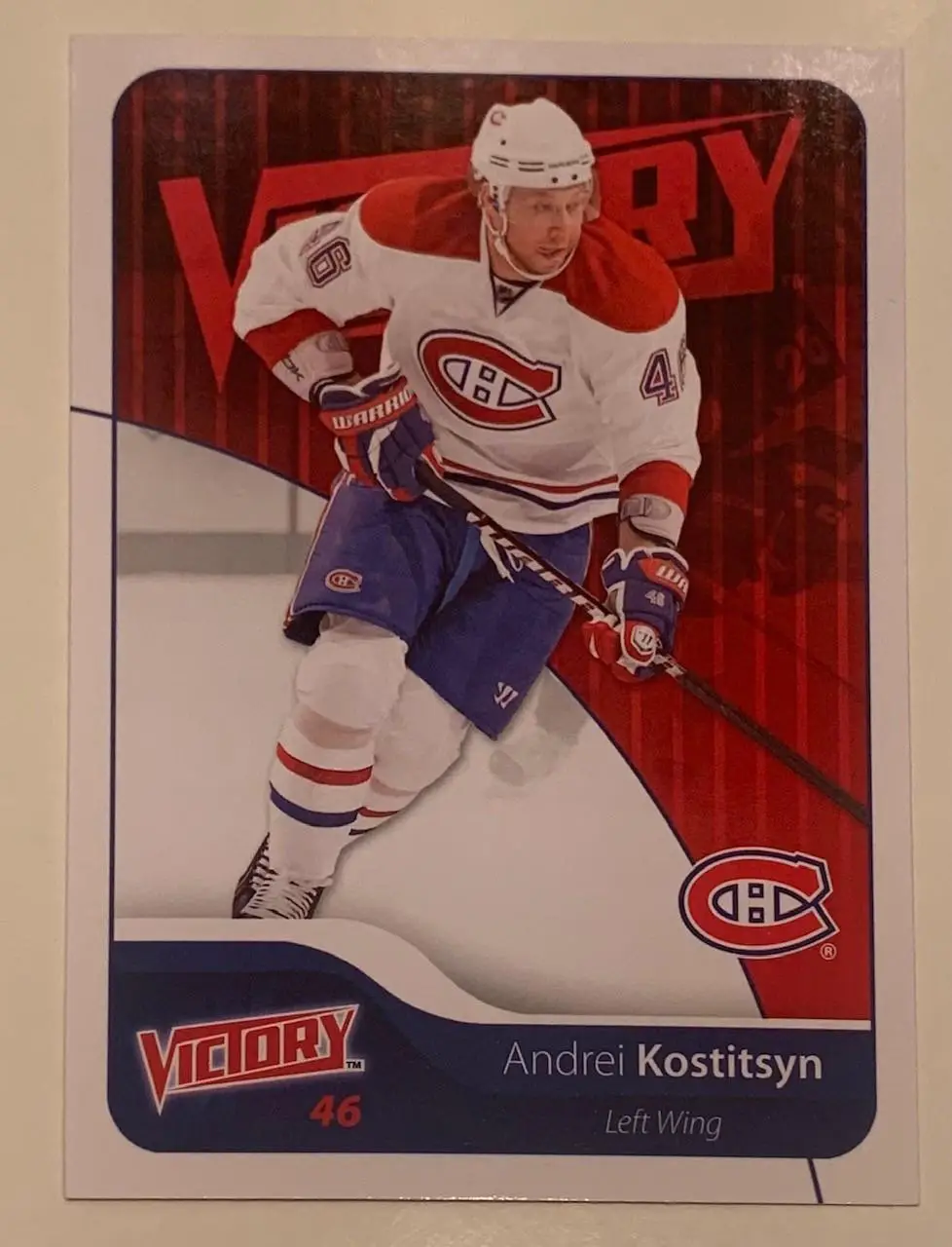 Карточка Андрей Костицын Монреаль Канадиенс