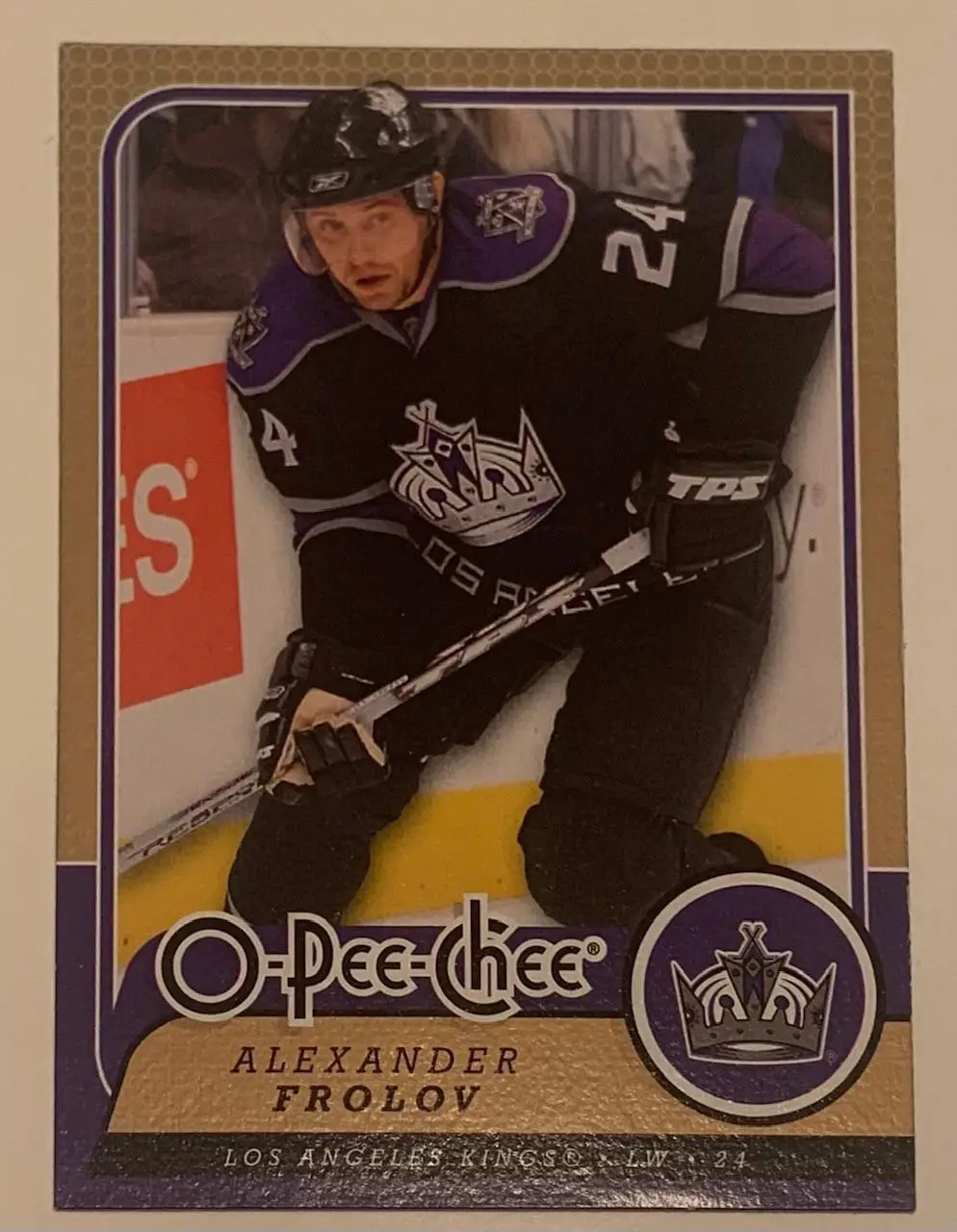 Карточка Александр Фролов Лос Анжелес Кингс