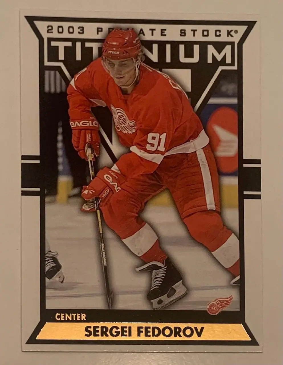 Карточка Сергей Федоров Детройт Ред Вингз PACIFIC Private Stock Titanium NHL 200