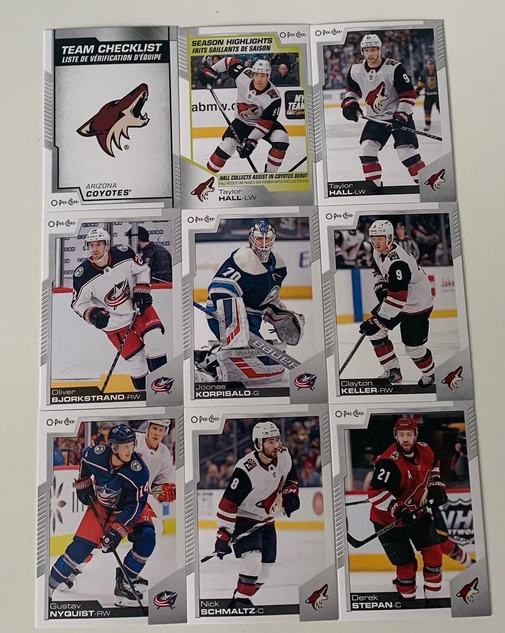 Карточки НХЛ O-Pee-Chee из разных коллекций.