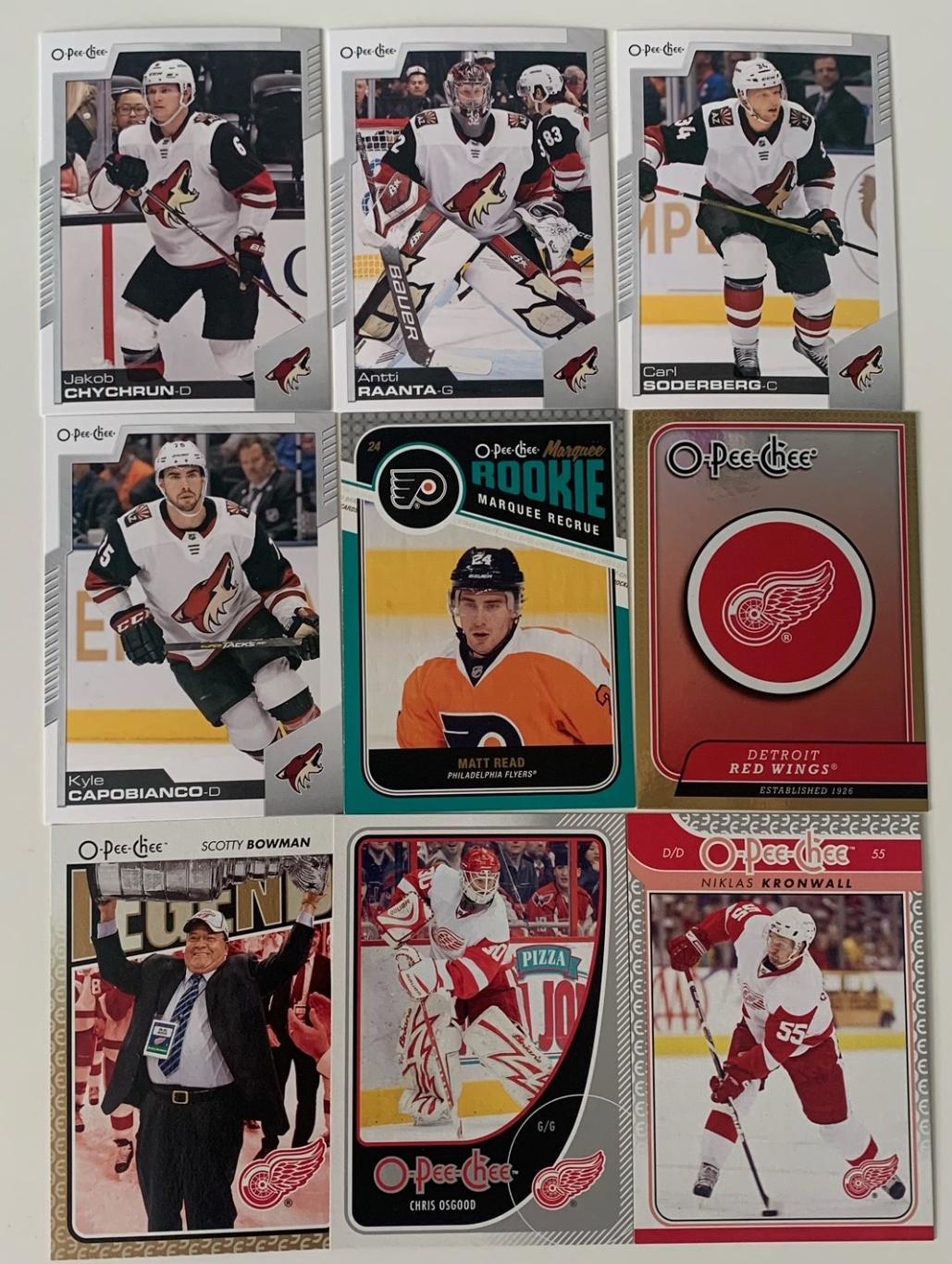 Карточки НХЛ O-Pee-Chee из разных коллекций. 1