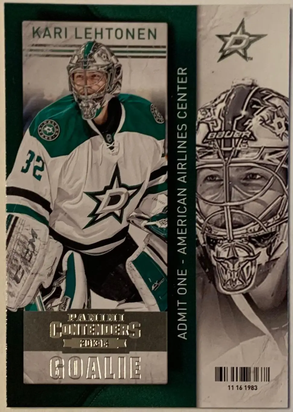 Карточка Кари Лехтонен Даллас