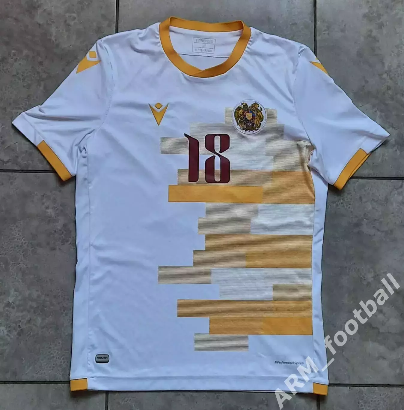 Официальная игровая майка по футзалу, сборная Армения 2021! №18