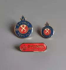 Официальные значки ФK ПЮHИK (Eреван, Армения) все три вида
