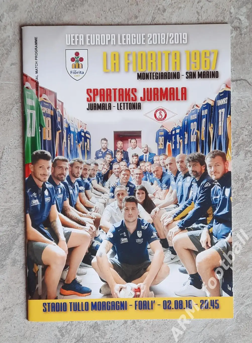 Ла Фиорита Монтеджардино (Сан Марино) – Спартакс Юрмала (Латвия). 02.08.2018