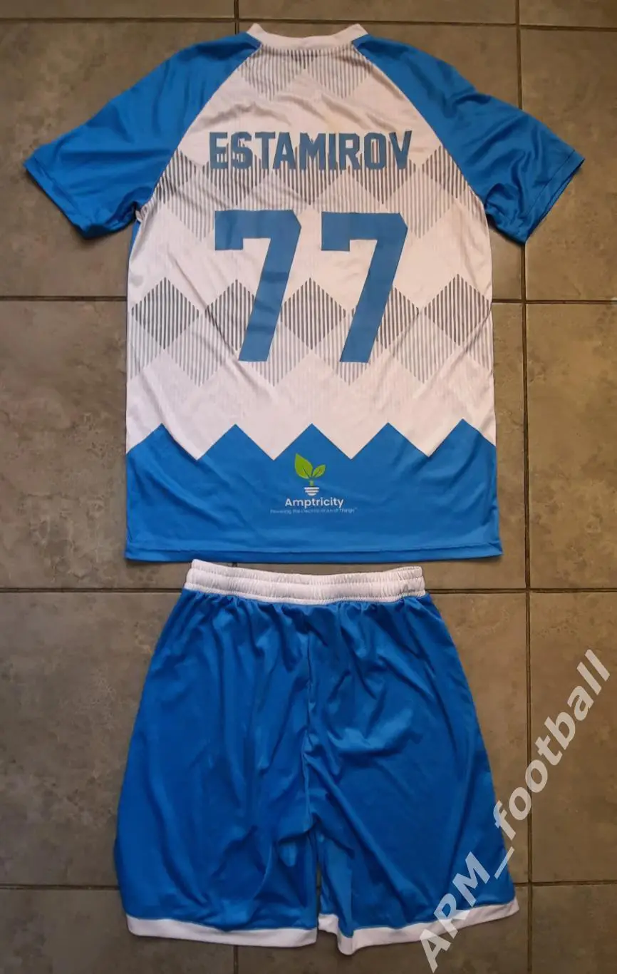 Официальная игровая футбольная майка ФК «ВЕСТ АРМЕНИЯ» (Ереван, Армения). №77 3