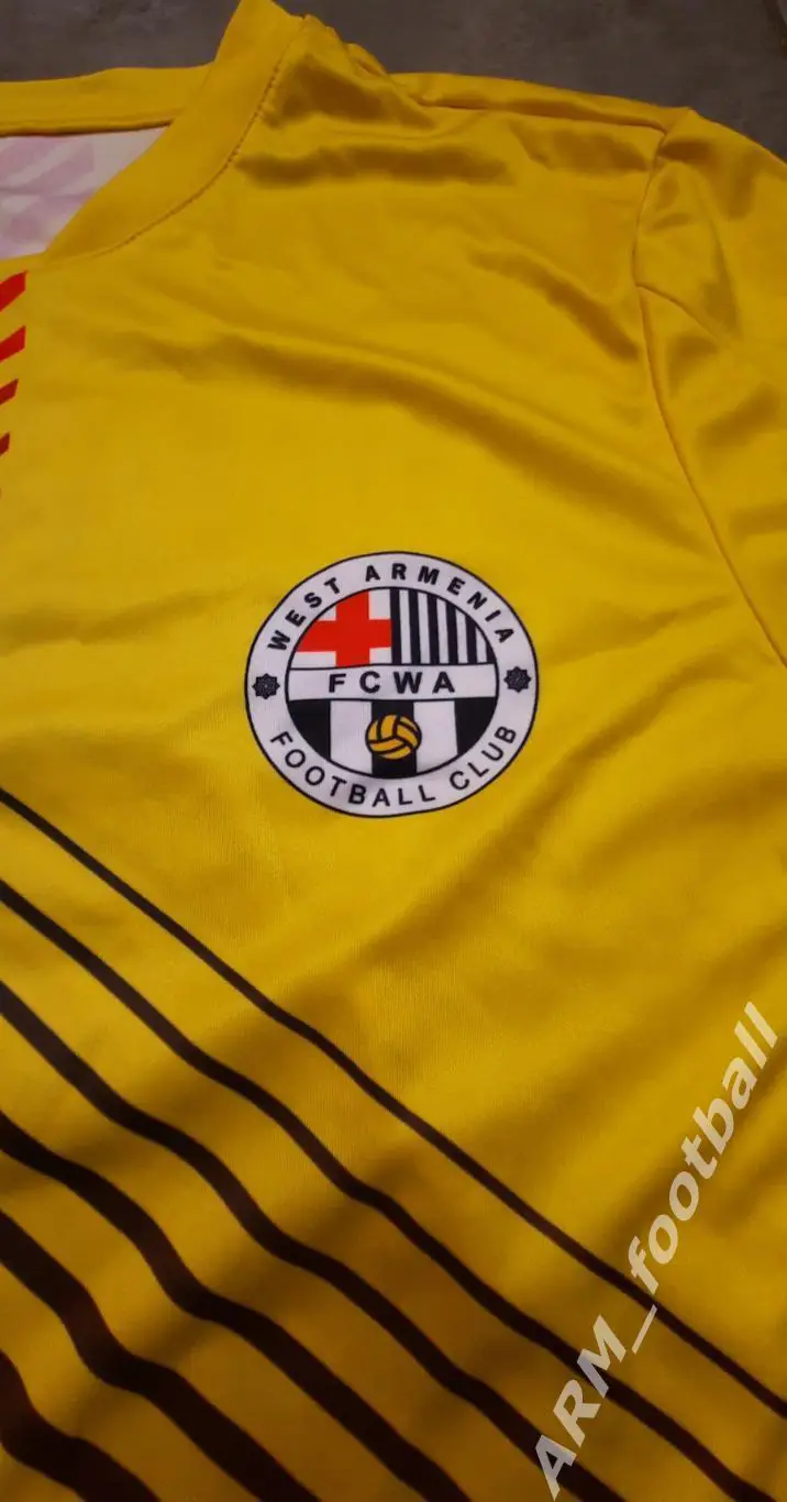 Официальная игровая футбольная майка ФК «ВЕСТ АРМЕНИЯ» (Ереван, Армения). №88 4