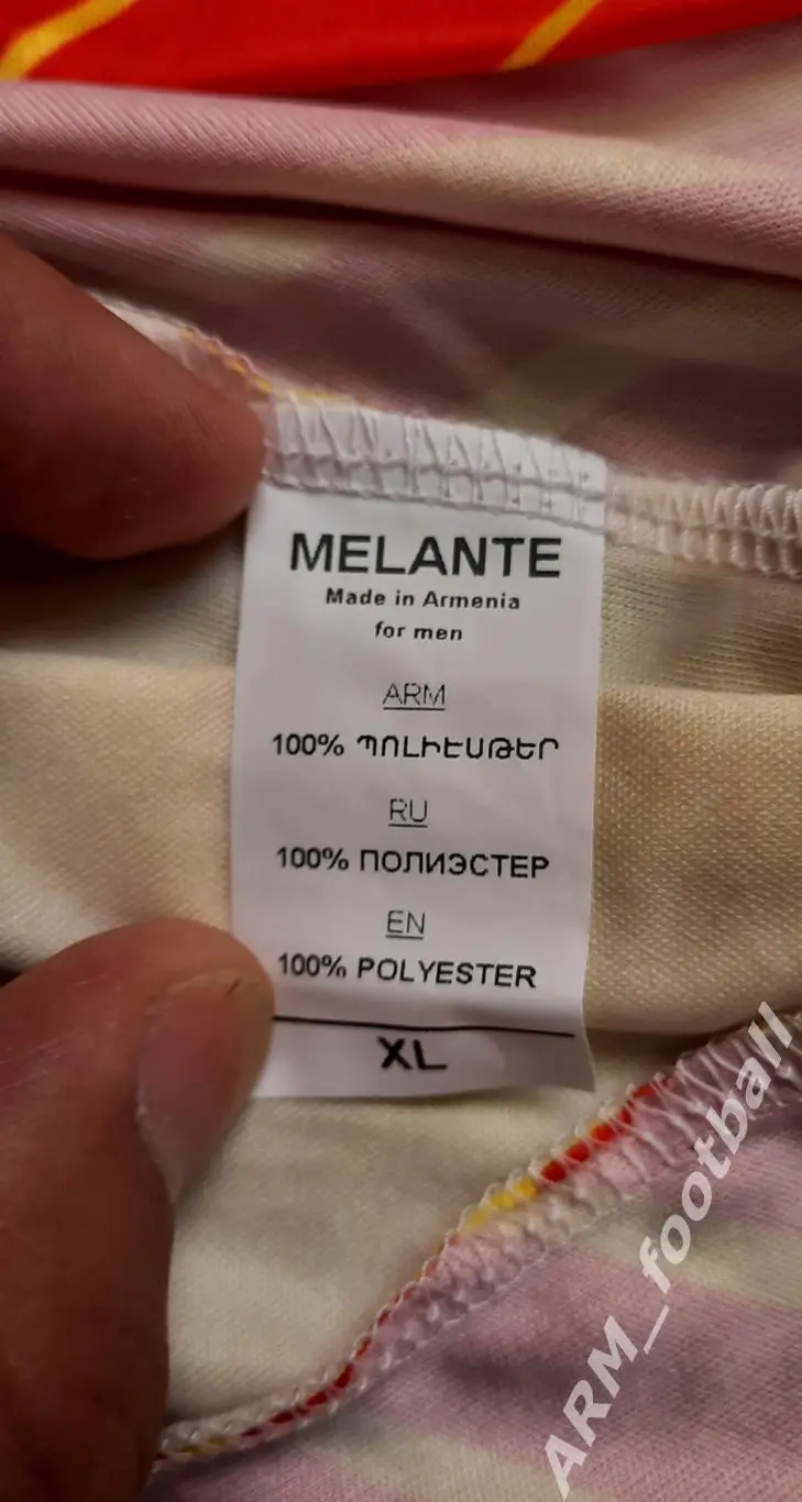 Официальная игровая футбольная майка ФК «ВЕСТ АРМЕНИЯ» (Ереван, Армения). №88 6