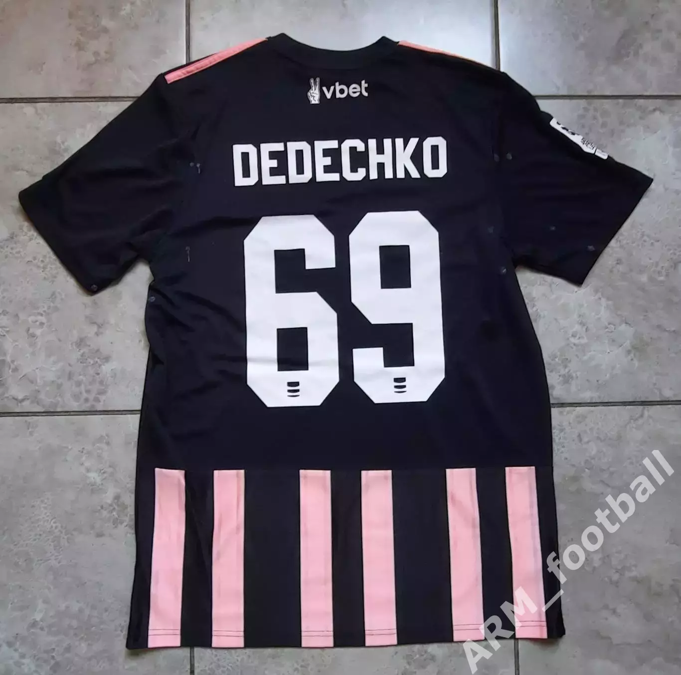 Официальная игровая футбольная майка ФК «НОА» (Ереван, Армения)! №69 Д. Дедечко 1