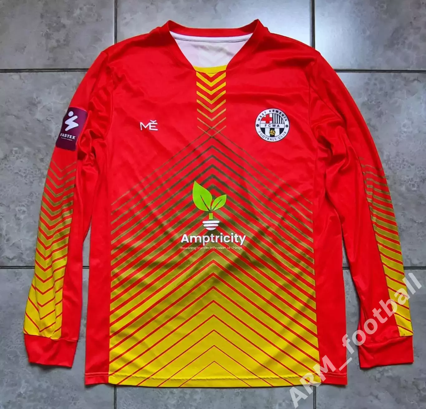 Официальная игровая футбольная майка ФК «ВЕСТ АРМЕНИЯ» (Ереван, Армения)! №91