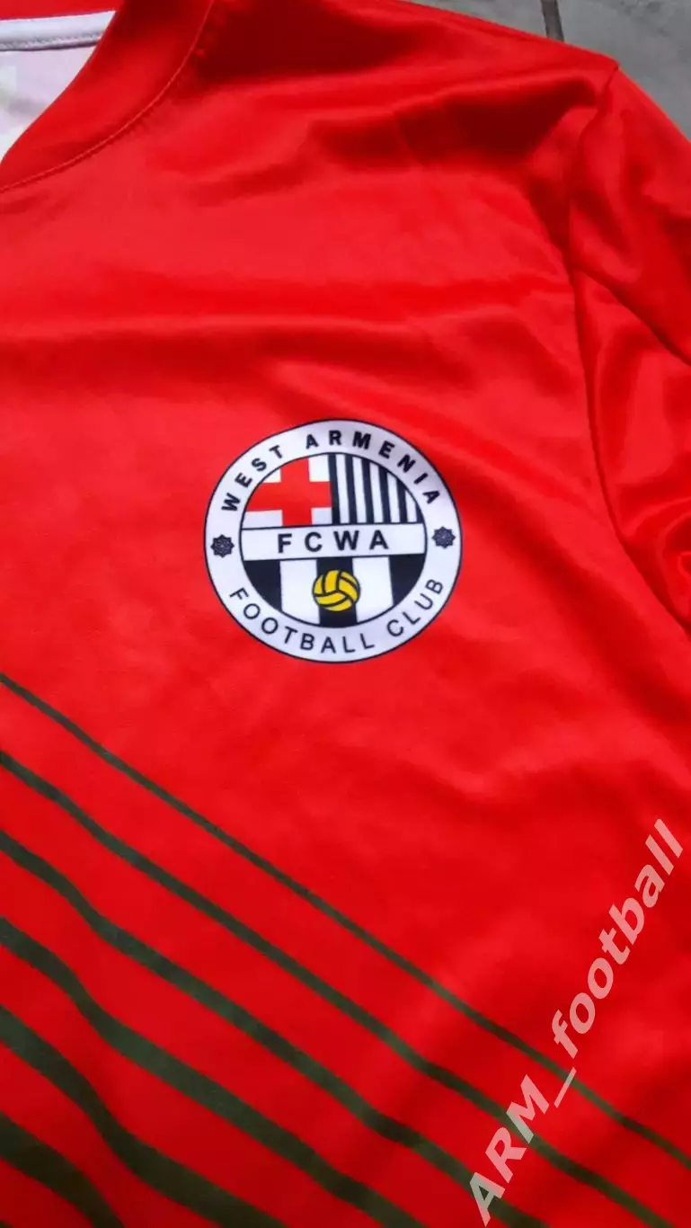 Официальная игровая футбольная майка ФК «ВЕСТ АРМЕНИЯ» (Ереван, Армения)! №91 2