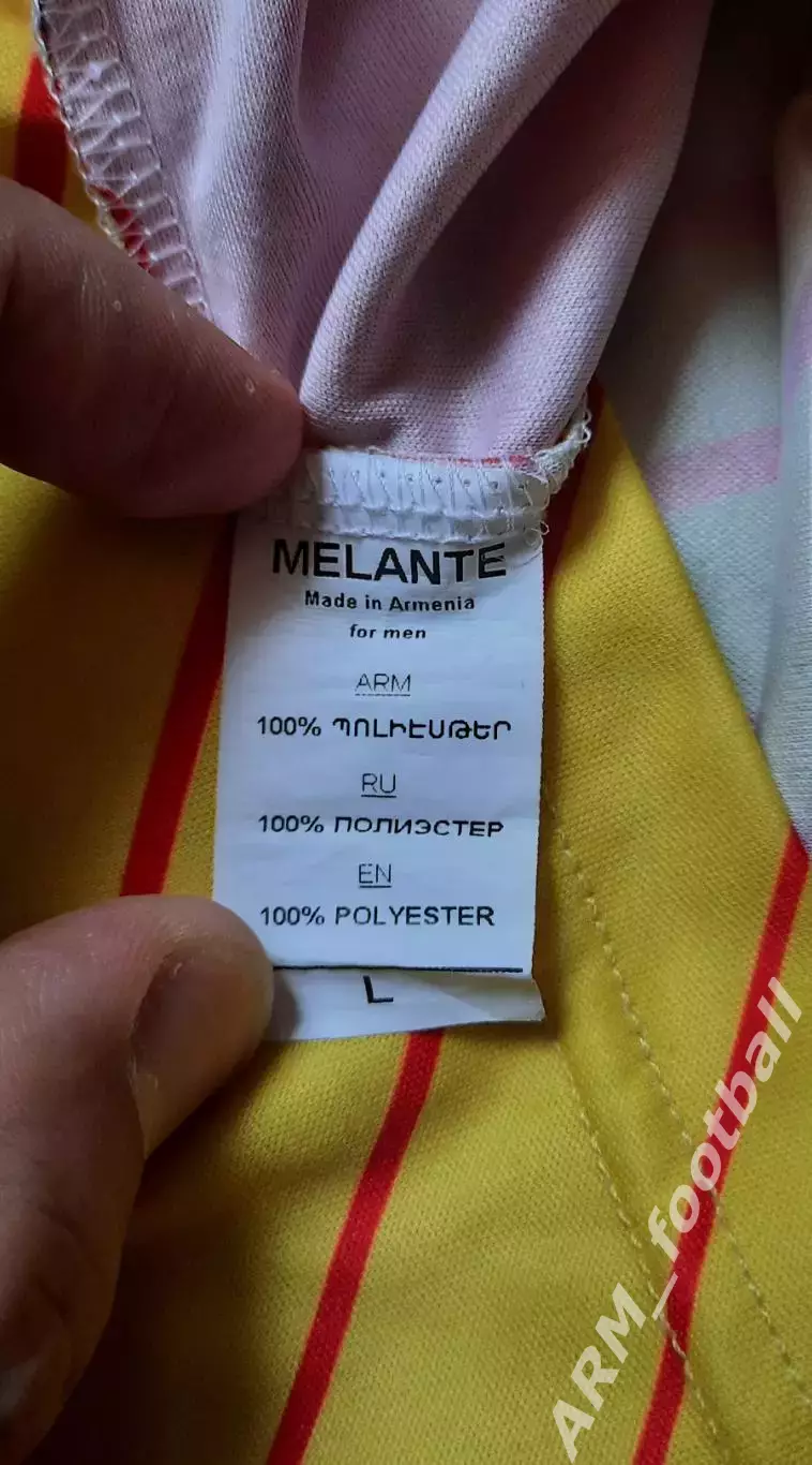 Официальная игровая футбольная майка ФК «ВЕСТ АРМЕНИЯ» (Ереван, Армения)! №91 5