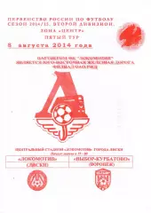 Локомотив Лиски - Выбор-Курбатово Воронеж. 2 див. 2014/2015. 8.08.2014. Якимов.