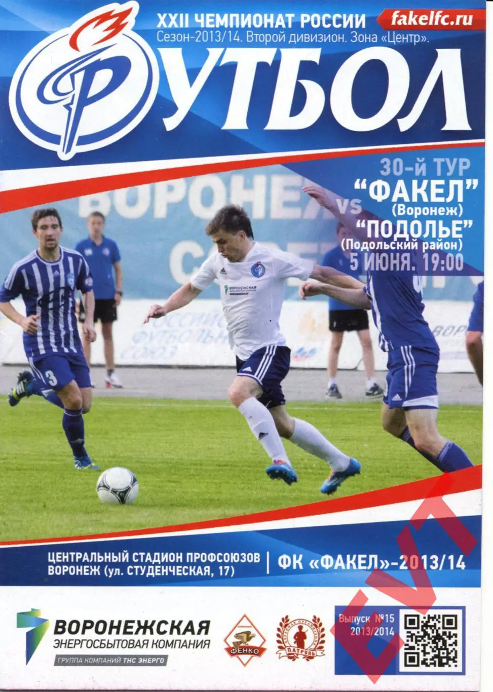Факел Воронеж - Подолье Подольский район. 2013/2014гг. 5.06.2014г.