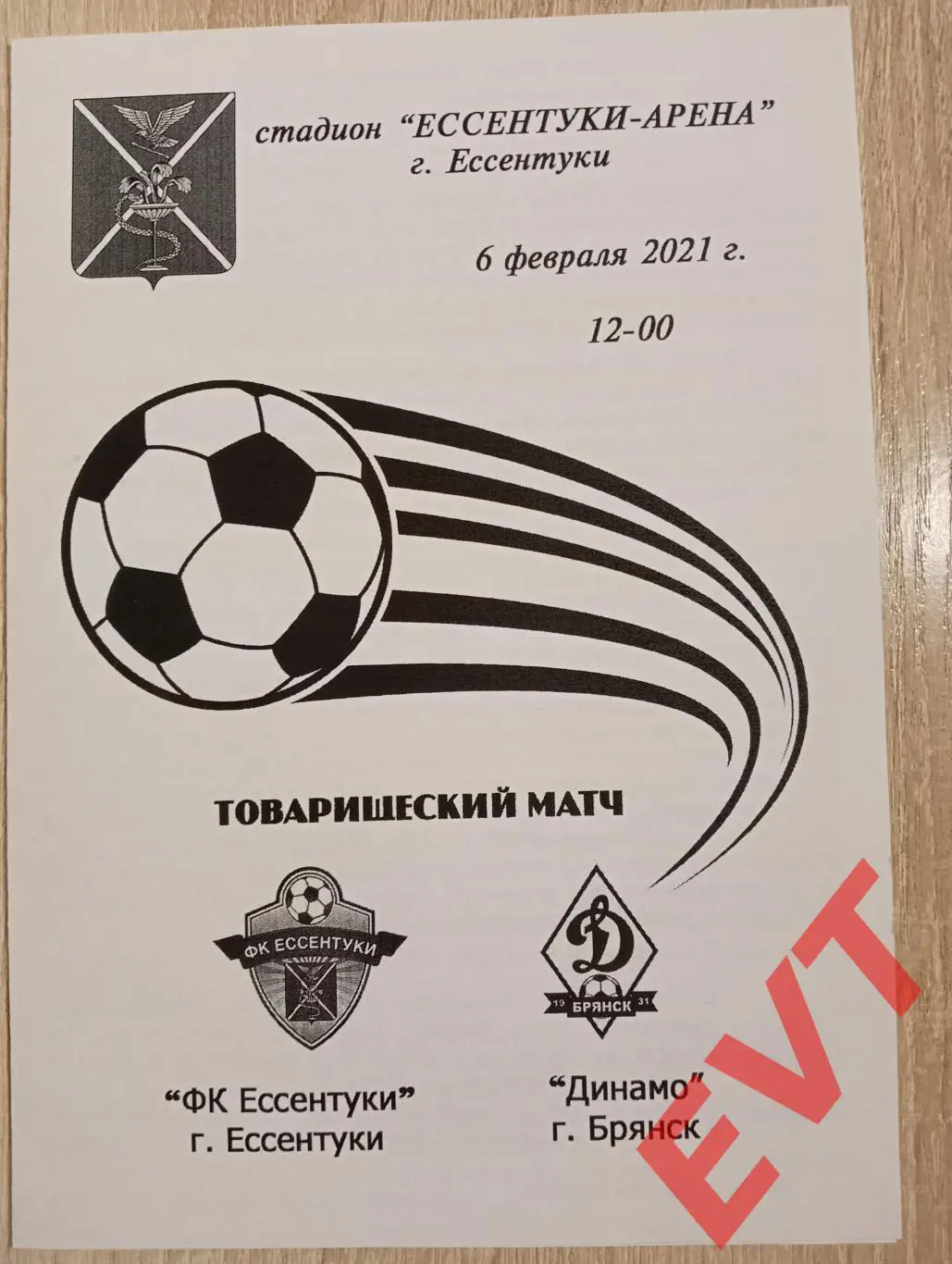 Ессентуки - Динамо Брянск. ТМ. 6.02.2021.