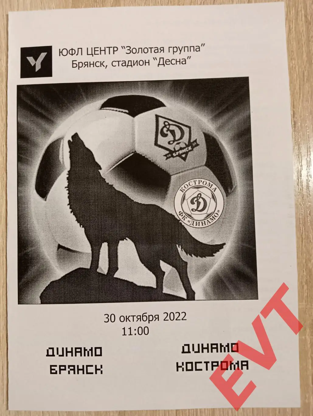 Динамо Брянск - Динамо Кострома. ЮФЛ. 30.10.2022.