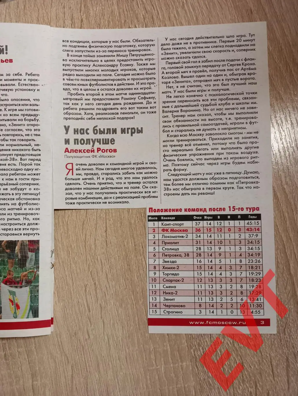 ФК Москва - Петровка, 38. 3 див., зона Москва. 20.08.2010. 1