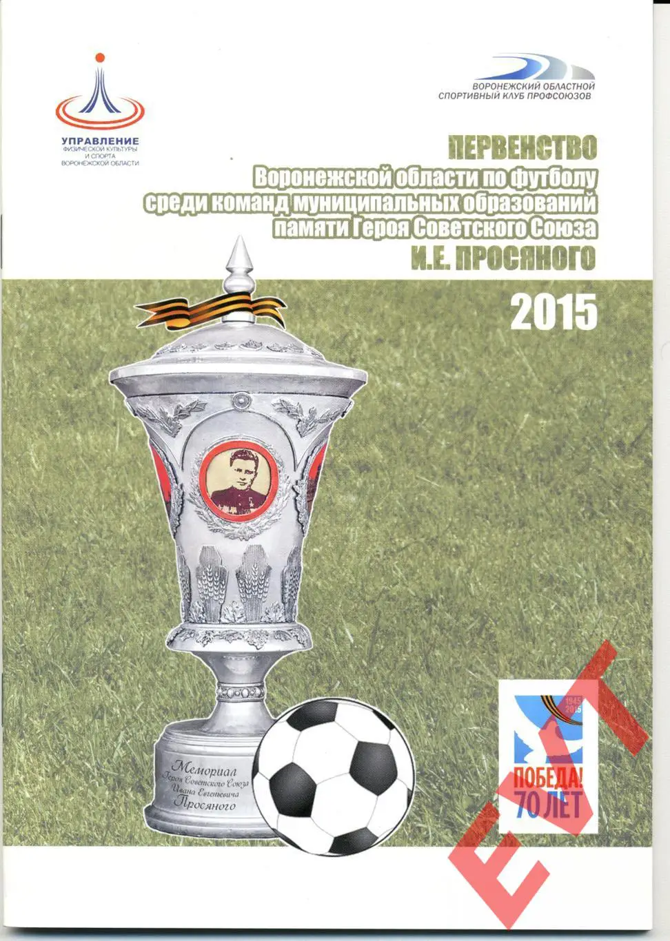 Первенство Воронежской области среди команд муниципалитетов им.Просяного. 2015.