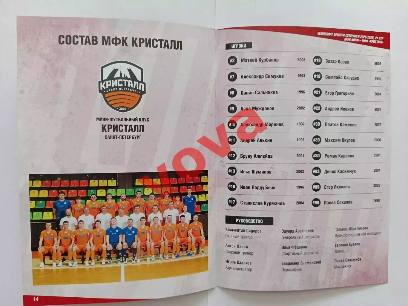 14,15.03.2026г.Бетсити Суперлига.МФК КПРФ(Москва)-МФК Кристалл(Санкт-Петербург) 7