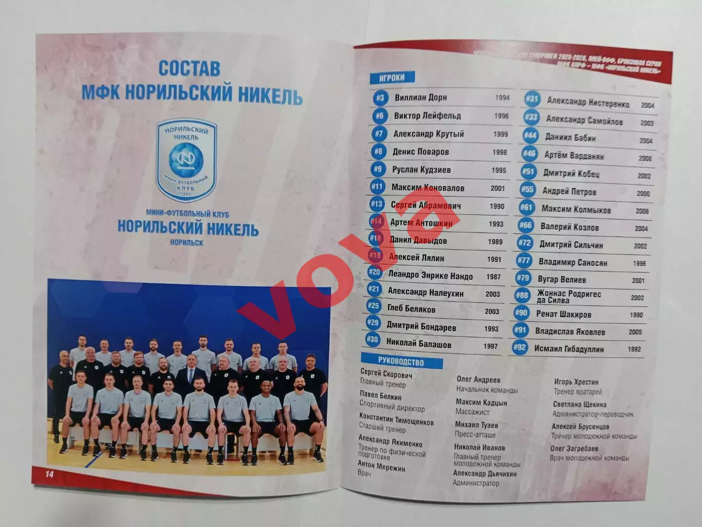 29,30.05.2026г.Бронзовая серия.МФК КПРФ(Москва)- МФК Норильский никель(Норильск) 7