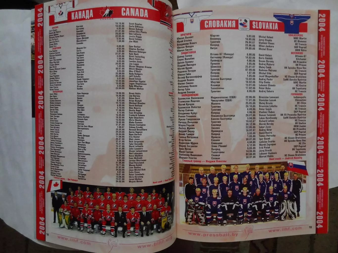 08-18.04.2004г. Юниорский Чемпионат Мира по хоккею с шайбой.U-18.Россия 2