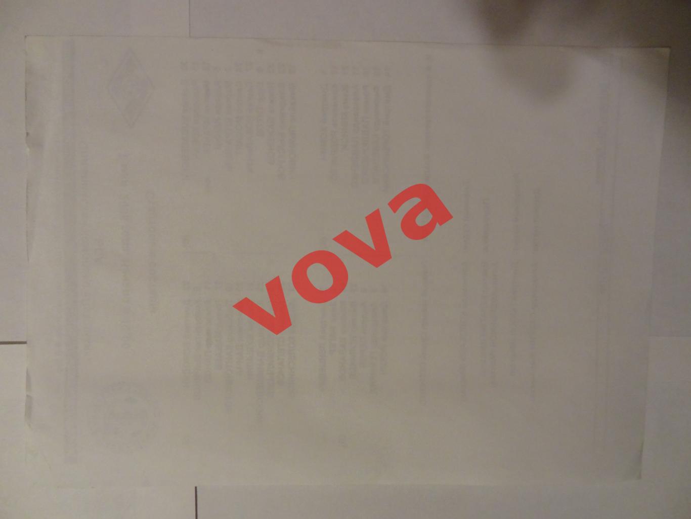 Протокол. 07.05.2006г. Чемпионат России. Спартак(Москва)- Торпедо(Москва) 1