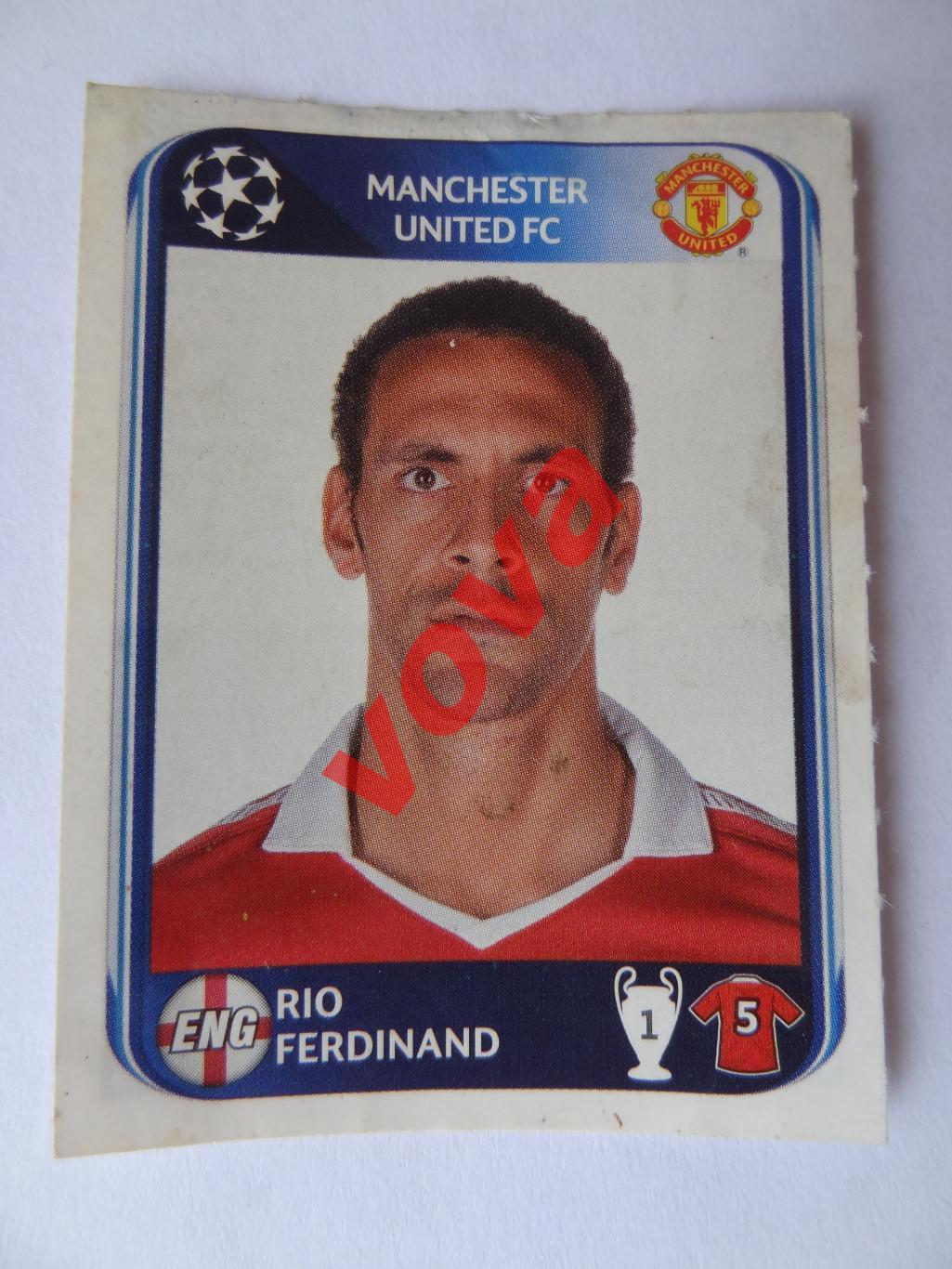 2010-2011г. Лига Чемпионов. Rio Ferdinand. Манчестер Юнайтед(Англия) № 144