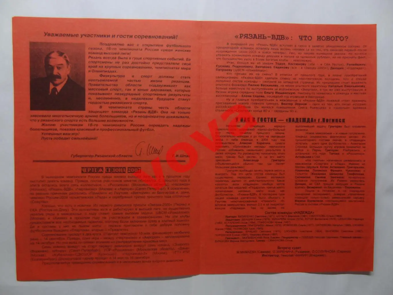 05.05.2007г.Женщины.Чемпионат России.Рязань-ВДВ(Рязань)-Надежда(Ногинск) 1