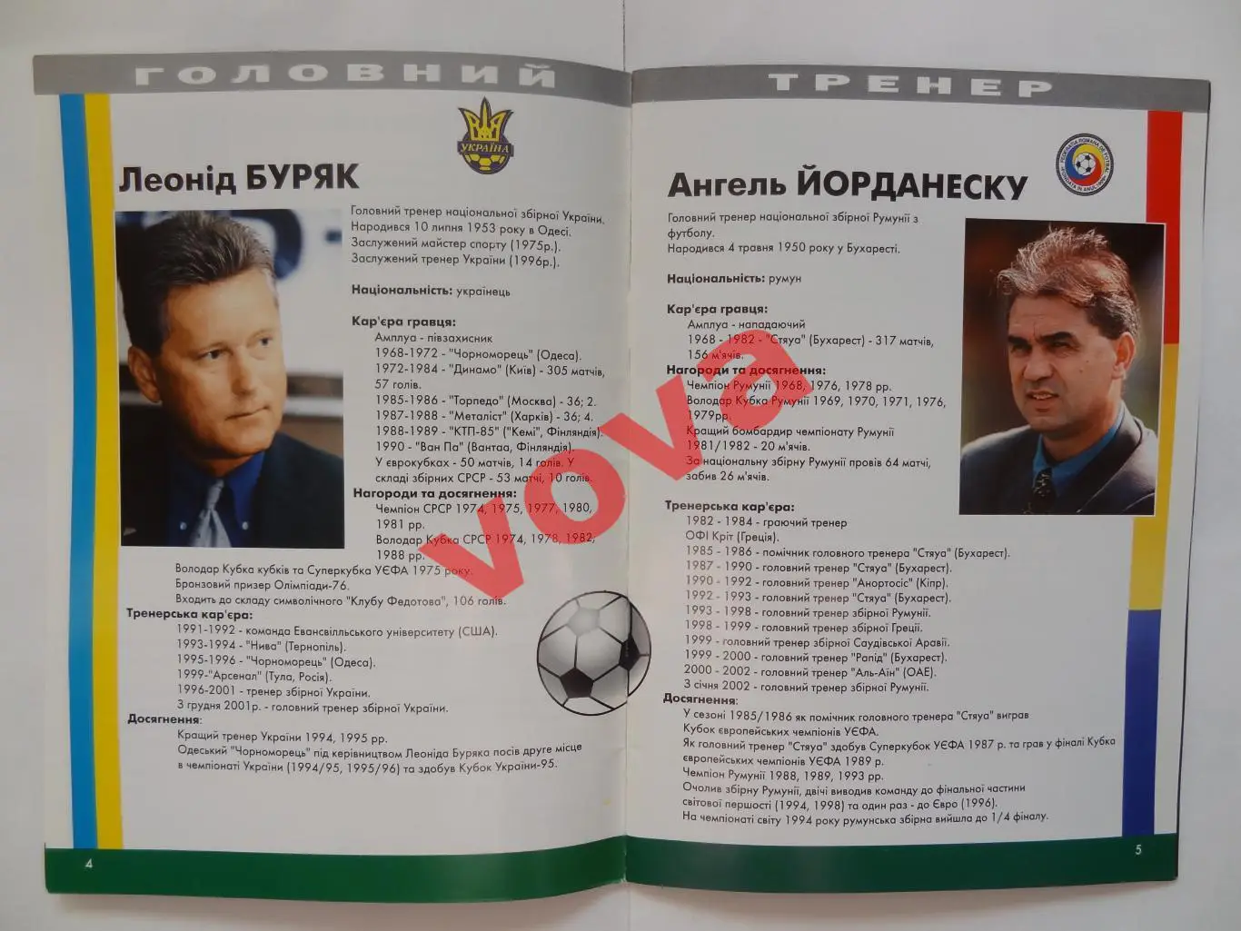 20.08.2003г.Товарищеский матч сборных команд по футболу.Украина-Румыния 2