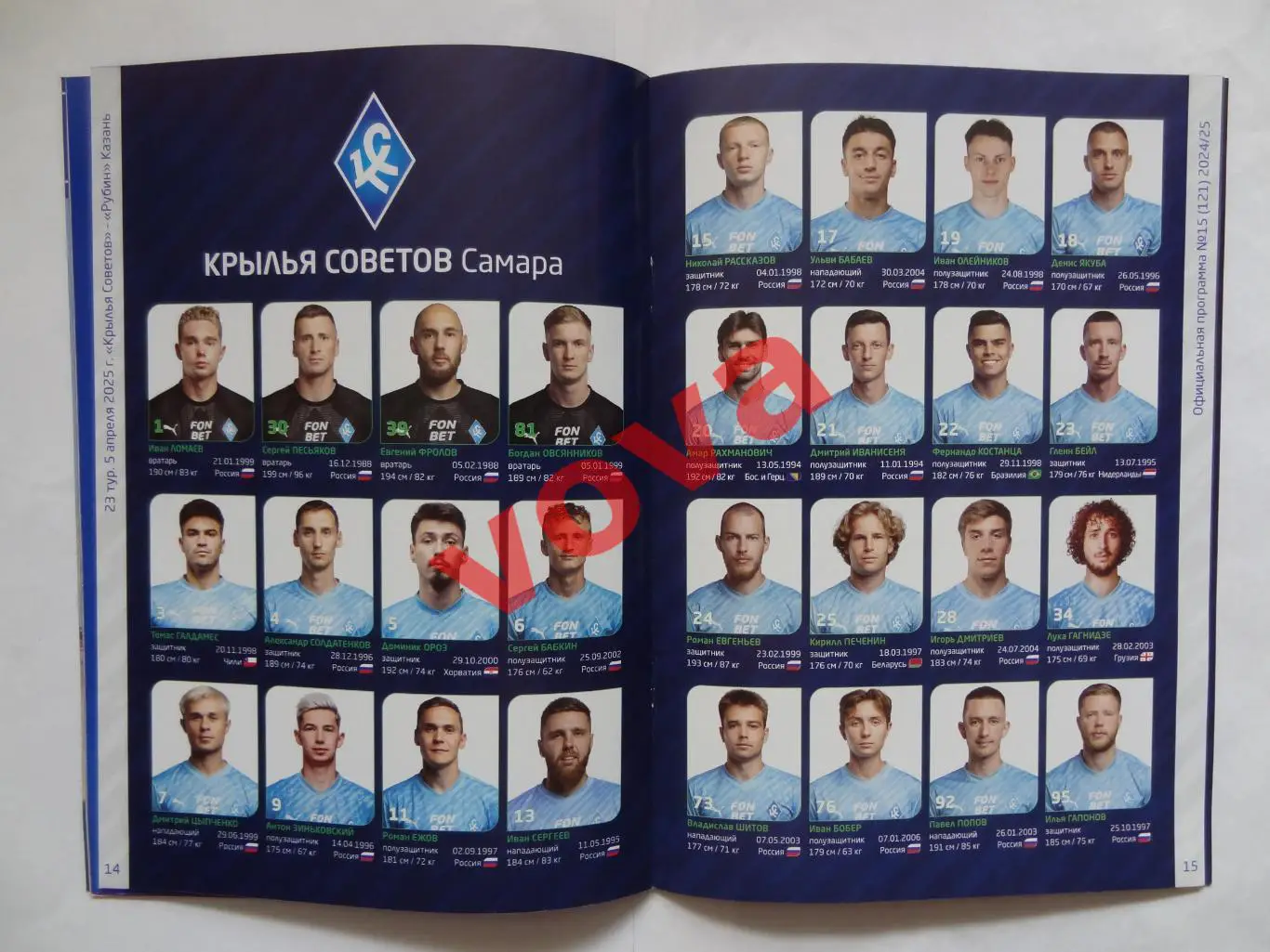 05.04.2025г.Российская Премьер-Лига.Крылья Советов(Самара)-Рубин(Казань) 7