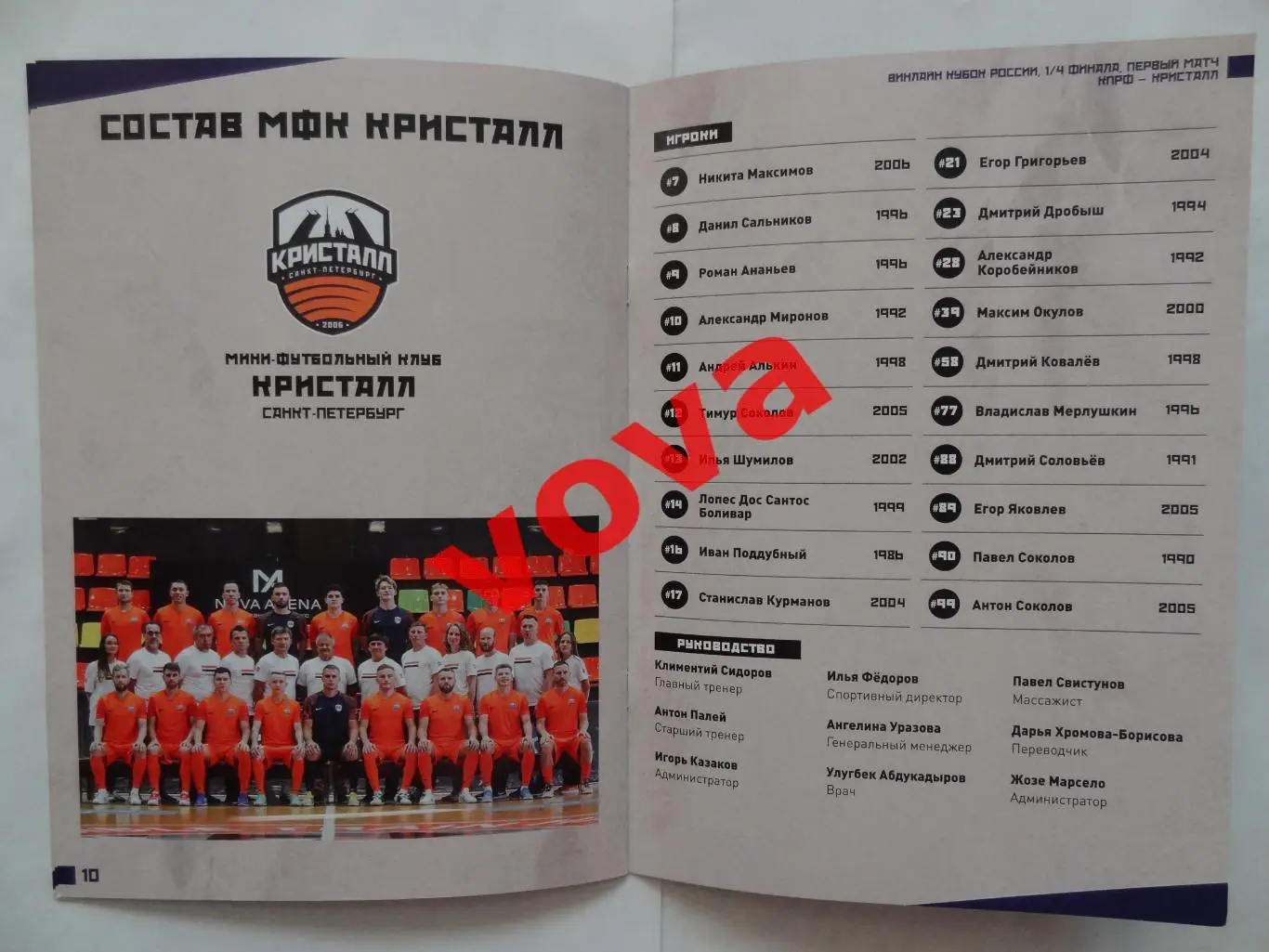 14.03.2025г.Кубок России.1/4 финала.МФК КПРФ(Москва)-Кристалл(Санкт-Петербург) 5