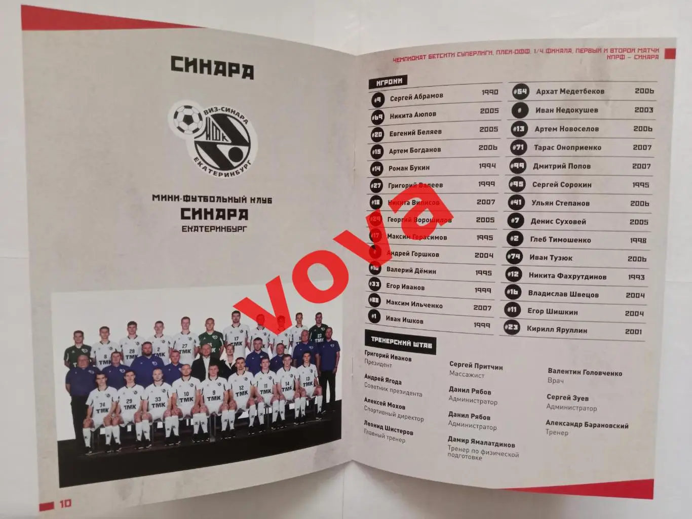 10,11.05.2025г.Суперлига.1/4 финала.МФК КПРФ(Москва)-Синара(Екатеринбург) 5