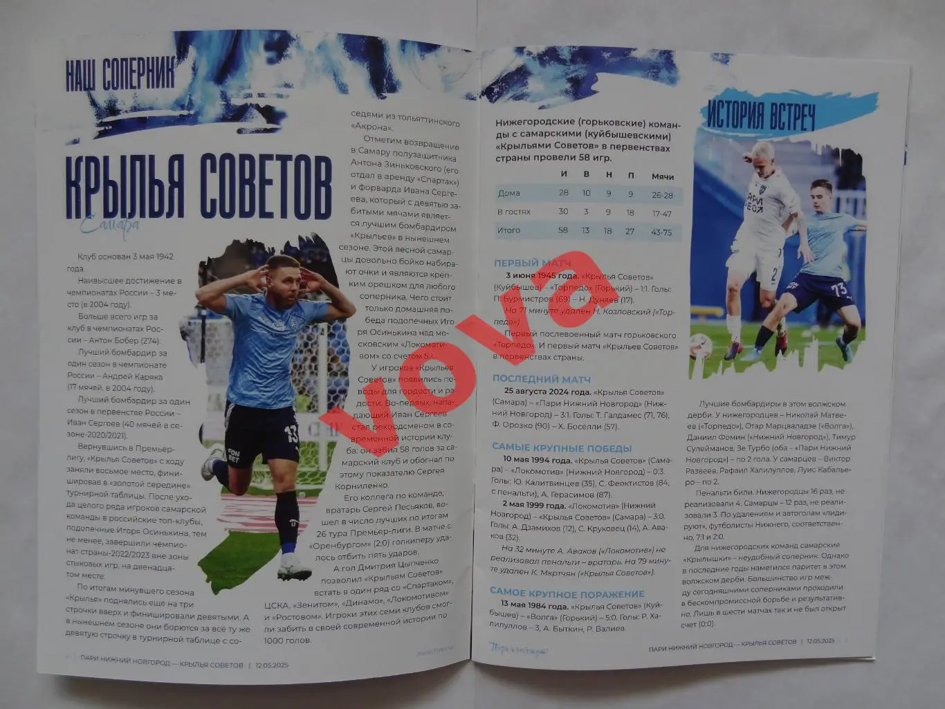 12.05.2025г.Премьер-Лига.ПАРИ НН(Нижний Новгород)-Крылья Советов(Самара) 2