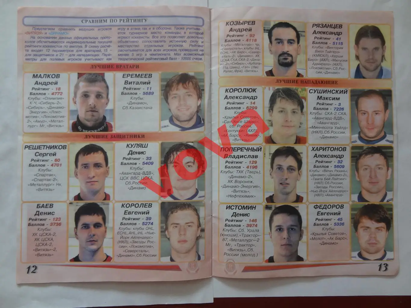 21.12.2005г.Суперлига.Витязь(Чехов)-Динамо(Москва)+2 билет 7