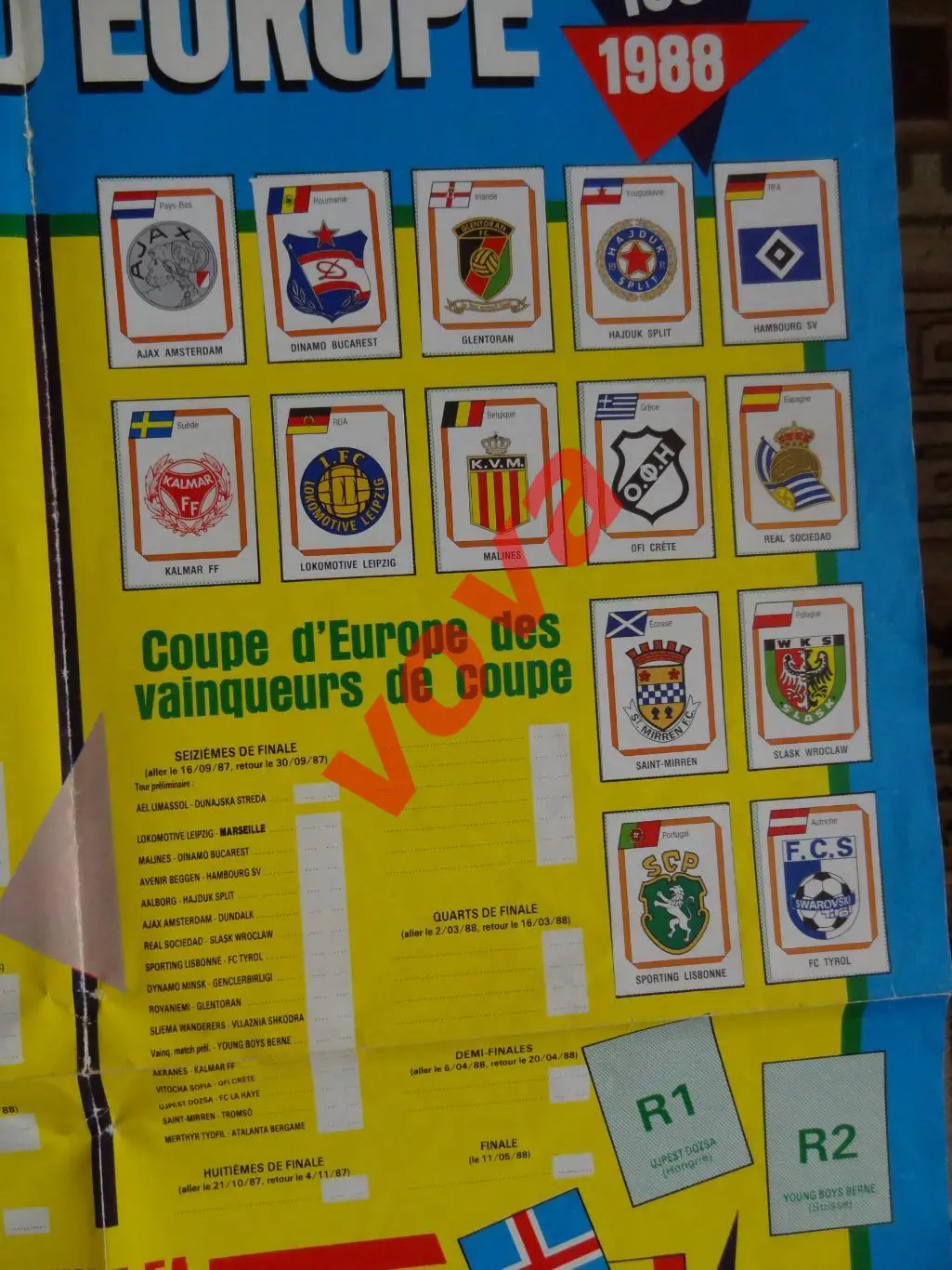1987г.Кубок Чемпионов,Кубков,УЕФА.1-й раунд.Спартак(Москва),Динамо(Тбилиси),Киев 5