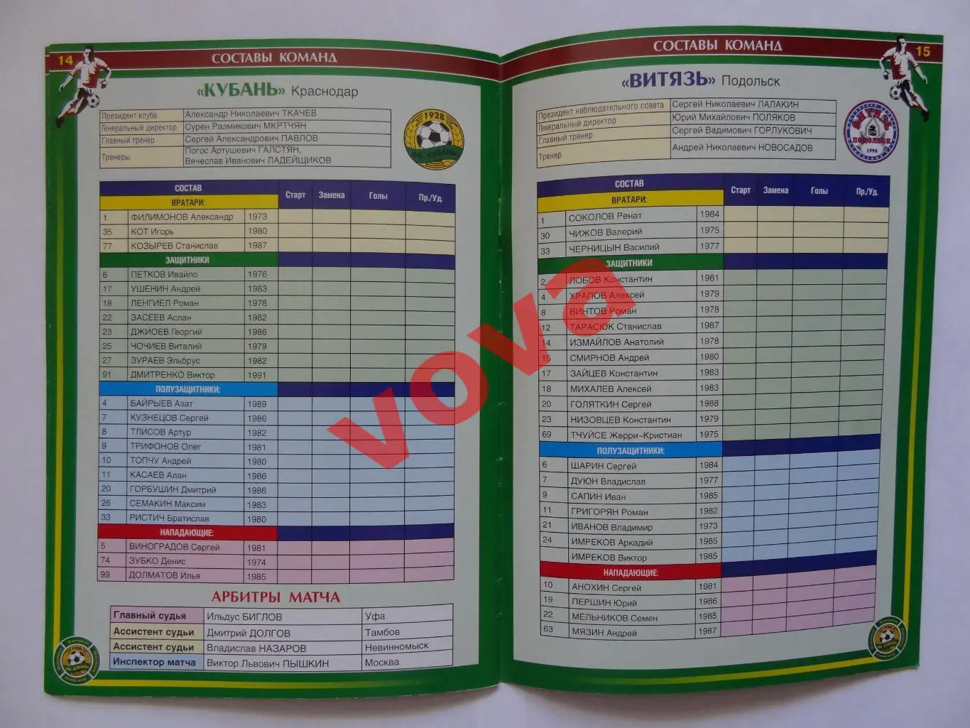 26.04.2008г.Первенство России.I дивизион.Кубань(Краснодар)-Витязь(Подольск) 7