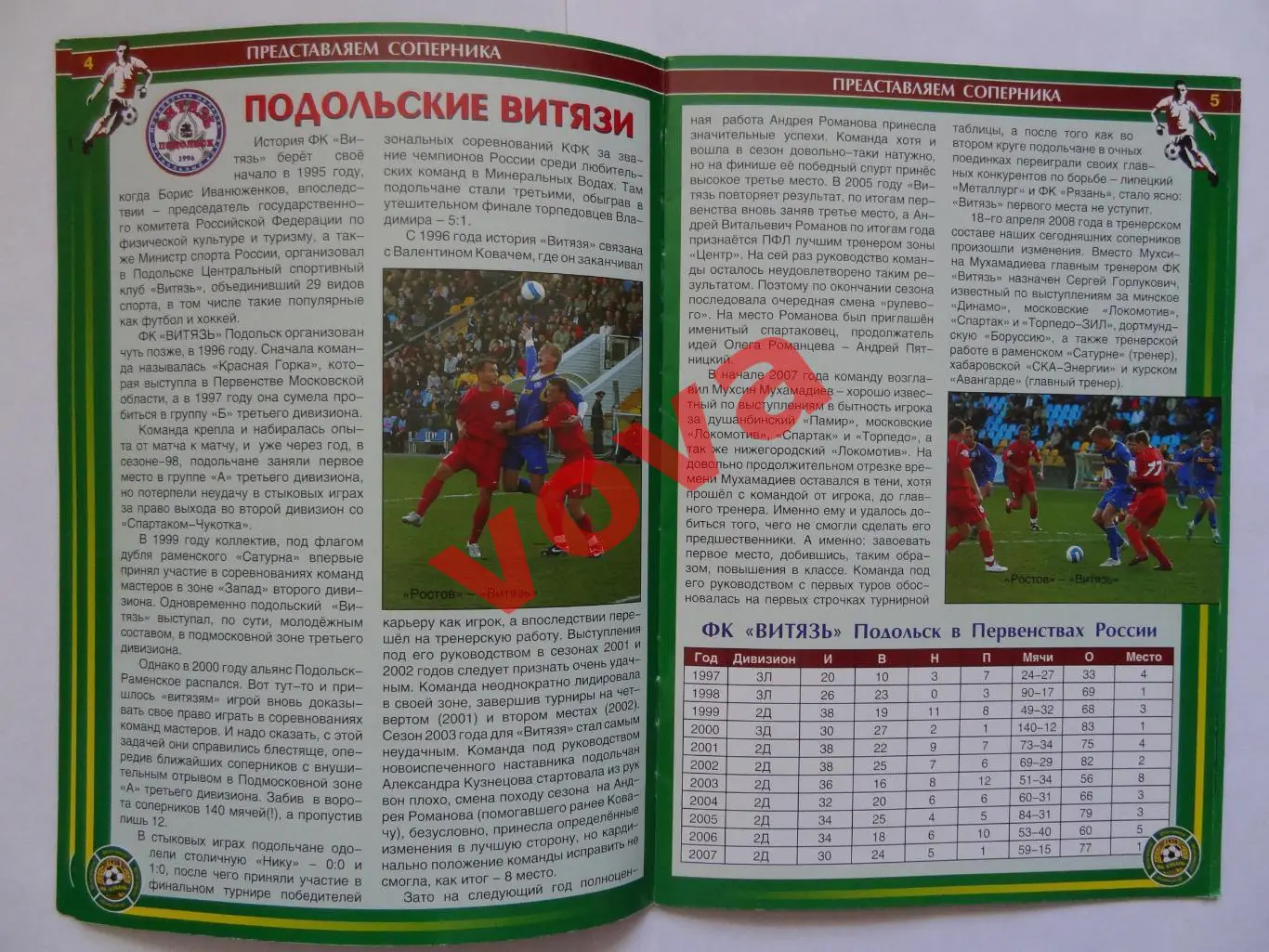 26.04.2008г.Первенство России.I дивизион.Кубань(Краснодар)-Витязь(Подольск) 2