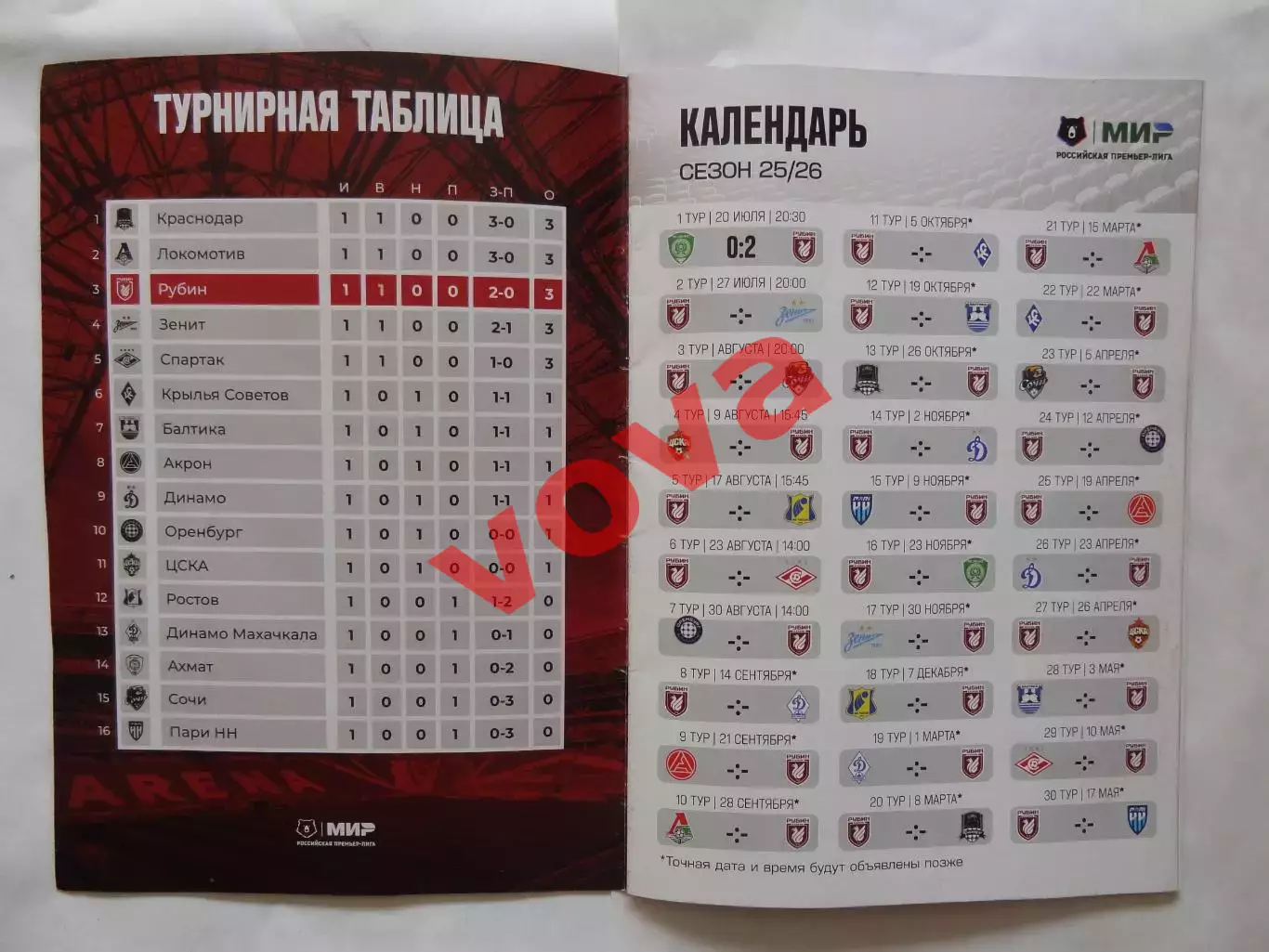 27.07.2025г.Чемпионат России.Рубин(Казань)-Зенит(Санкт-Петербург) 1