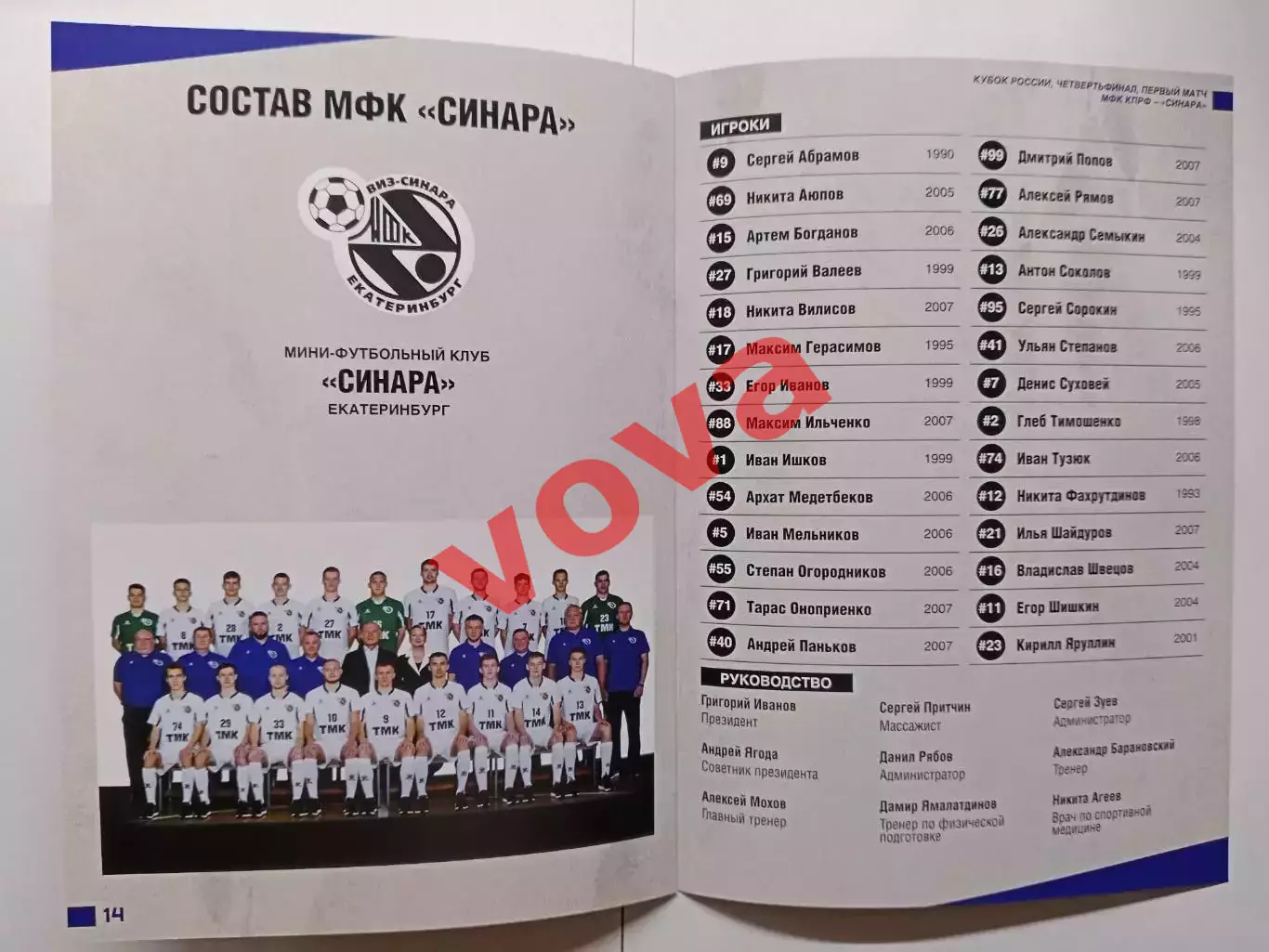 29.11.2025г.Кубок России.1/4 финала.МФК КПРФ(Москва)-Синара(Екатеринбург) 7