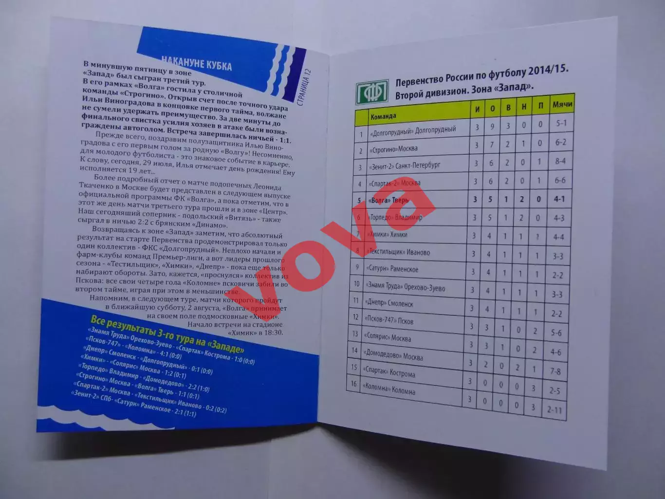 29.07.2014г.Кубок России.1/128 финала.Волга(Тверь)-Витязь(Подольск) 7