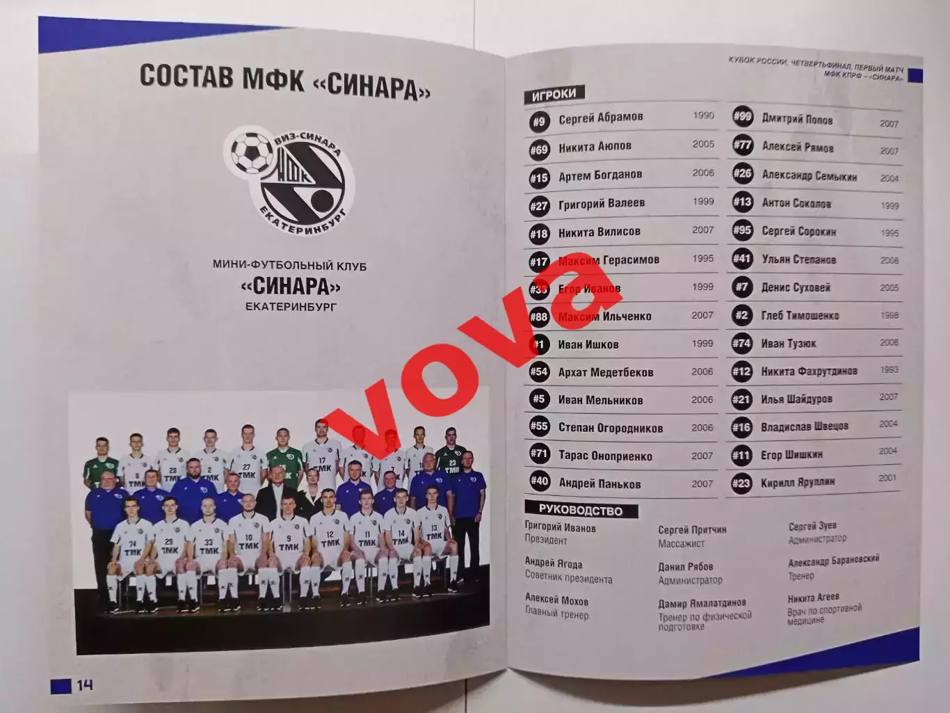 29.11.2025г.Кубок России.1/4 финала.МФК КПРФ(Москва)-Синара(Екатеринбург) 7