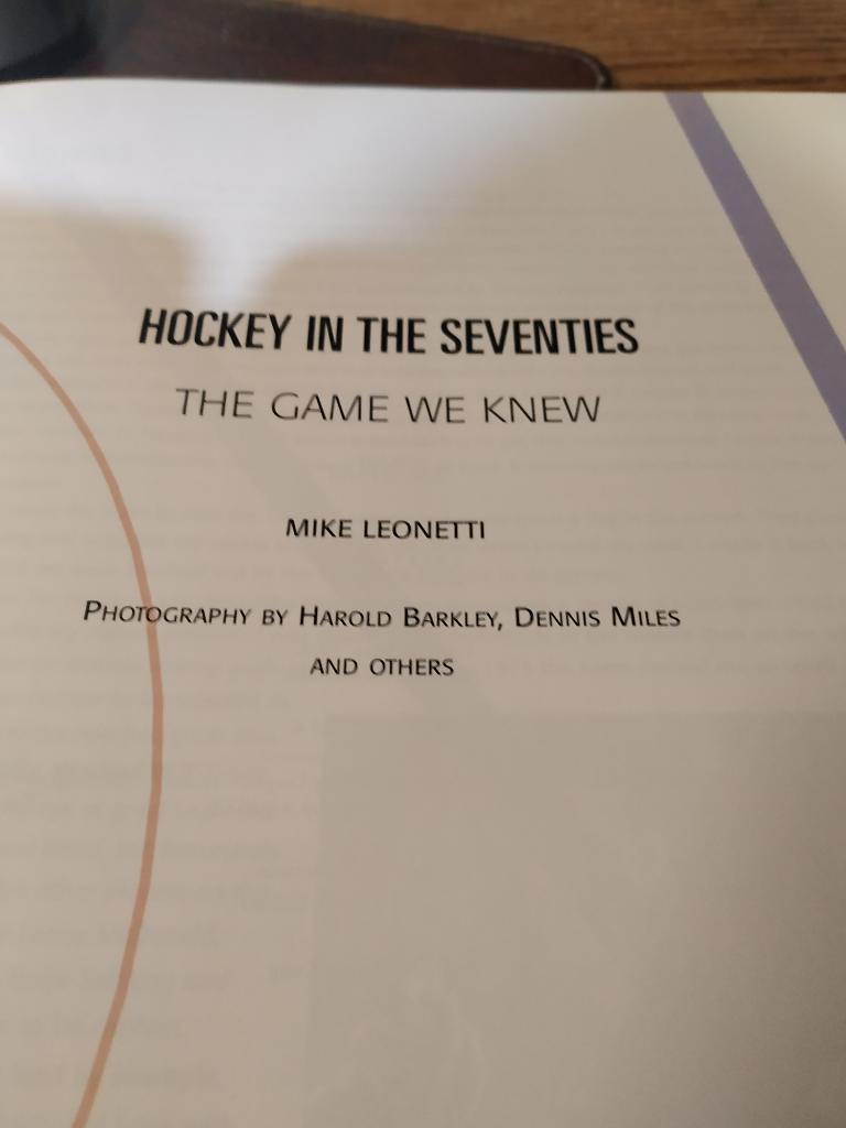 The Game We Knew. Hockey in the Seventies. 4