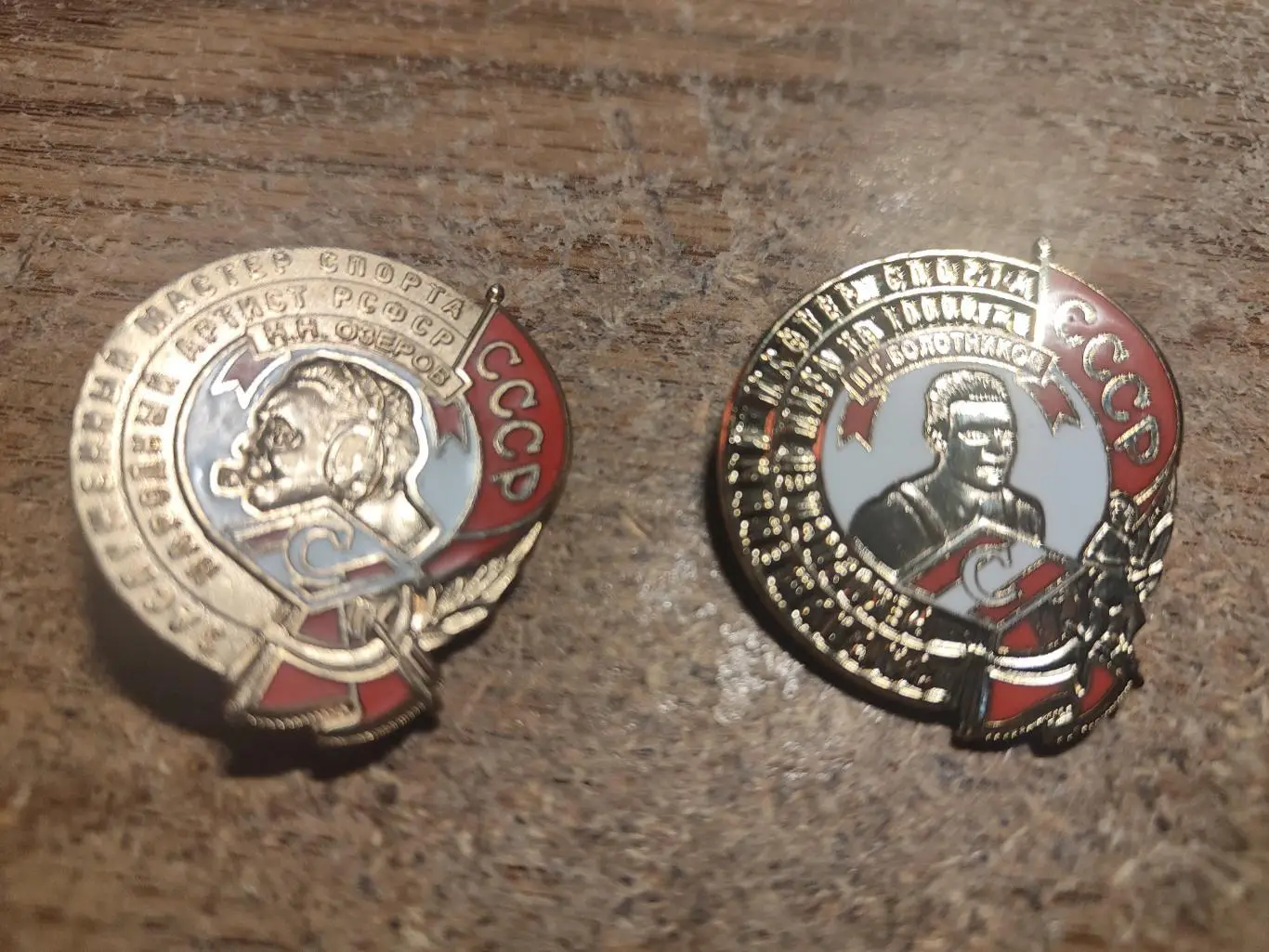Знаки СПАРТАКБолотников и Озеров