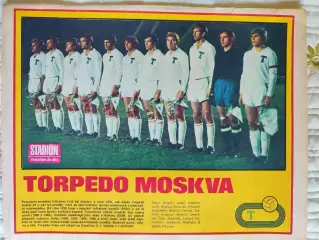 Постер Торпедо (Москва) из журнала Stadion/Стадион 1973г